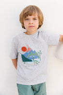 Camiseta - Gris brezo Ilustración explorador