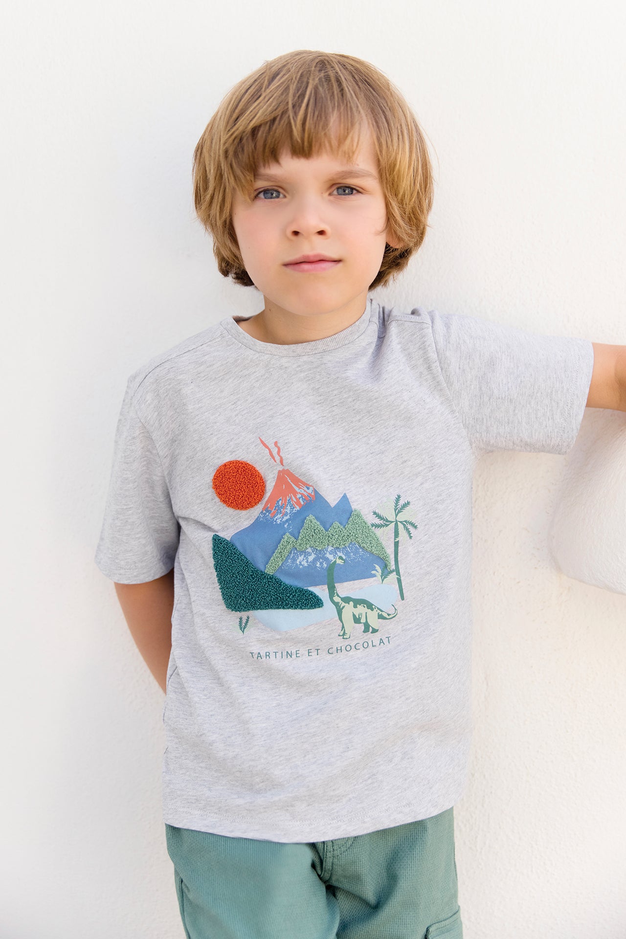 Camiseta - Gris brezo Ilustración explorador