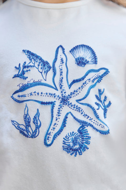 T-shirt - Blanc étoile de mer - Image principale