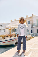 T-shirt - White cotton surfing club