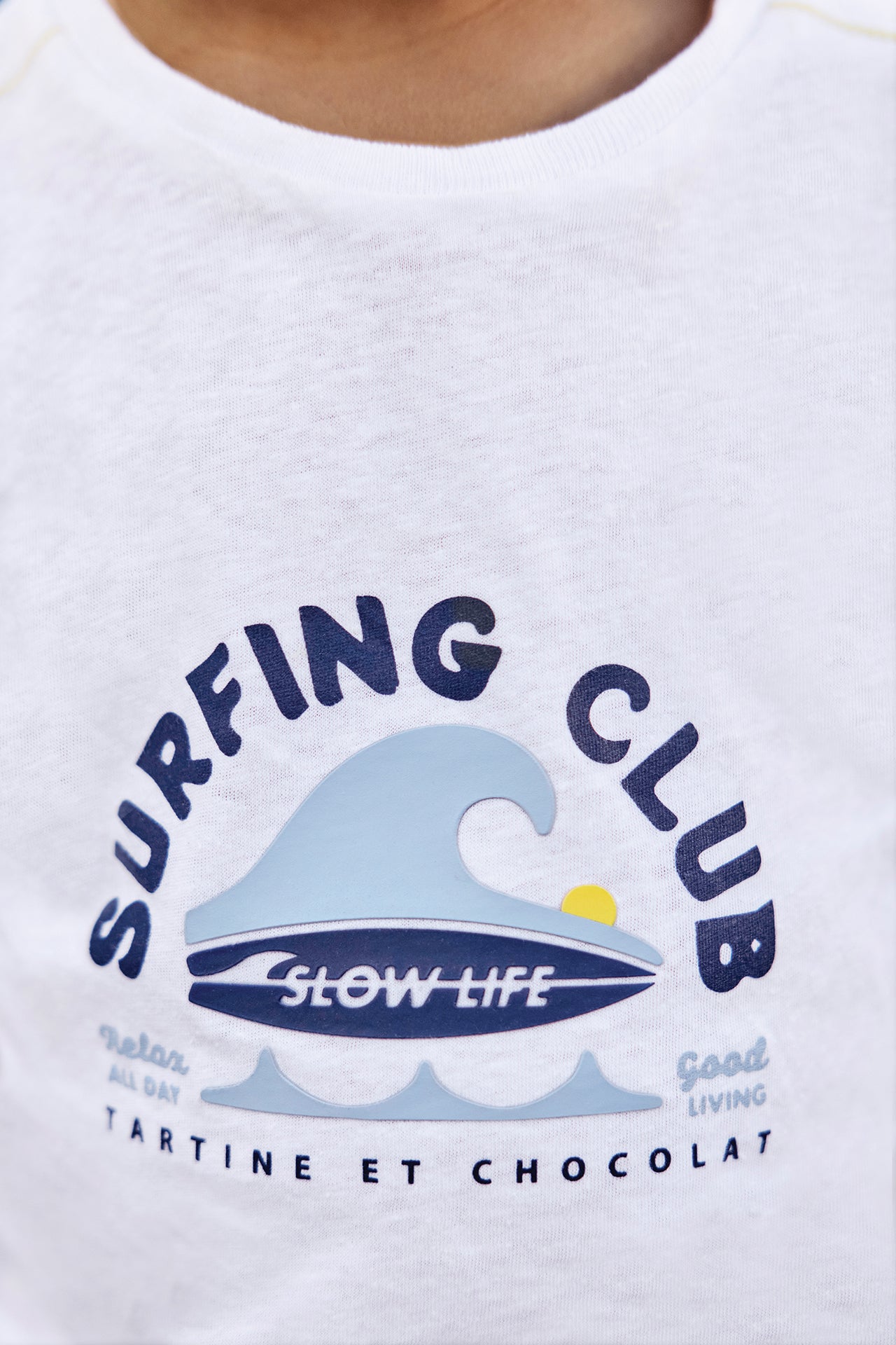 T-shirt - Wit surfclub