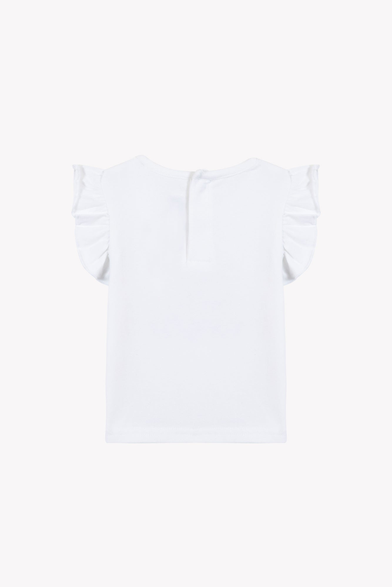 T-Shirt - Weiss Illustration Tennis