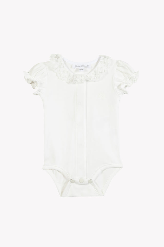 Body - Ecru Baumwolle Stickerei - Image principale