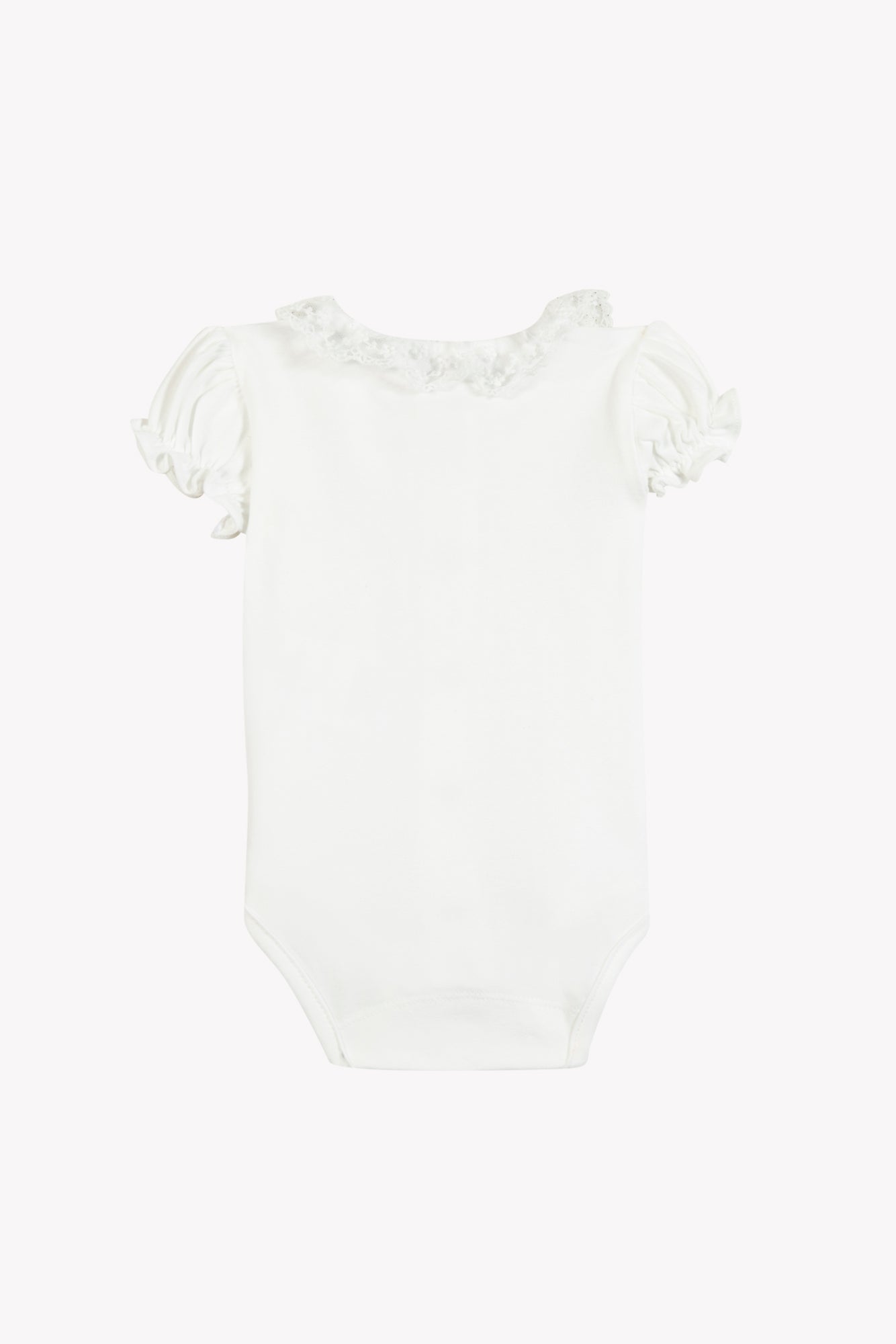 Body - Ecru Baumwolle Stickerei