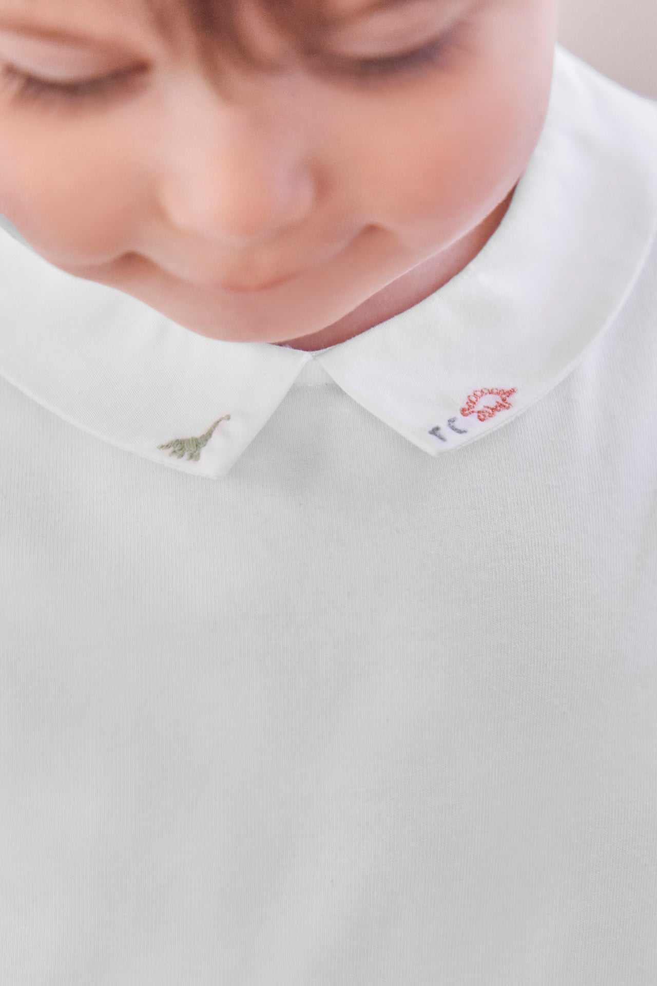 Body - Ecru Stickerei Dinosaurier