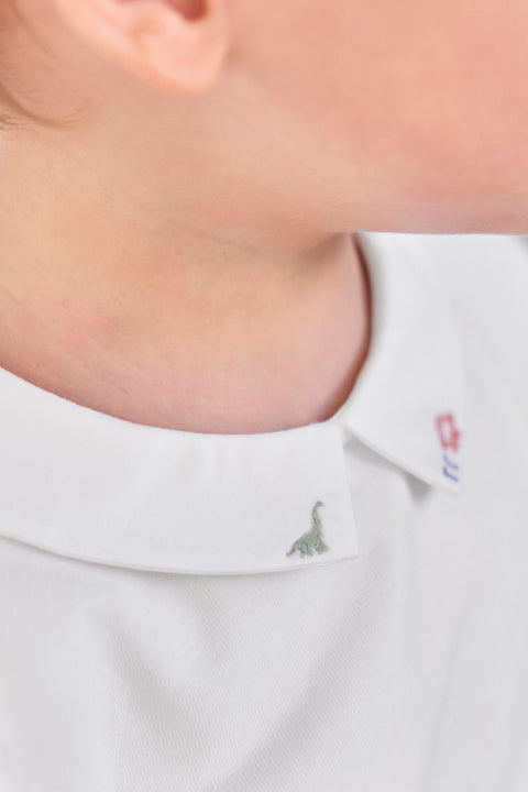 Body - Ecru Stickerei Dinosaurier - Image principale