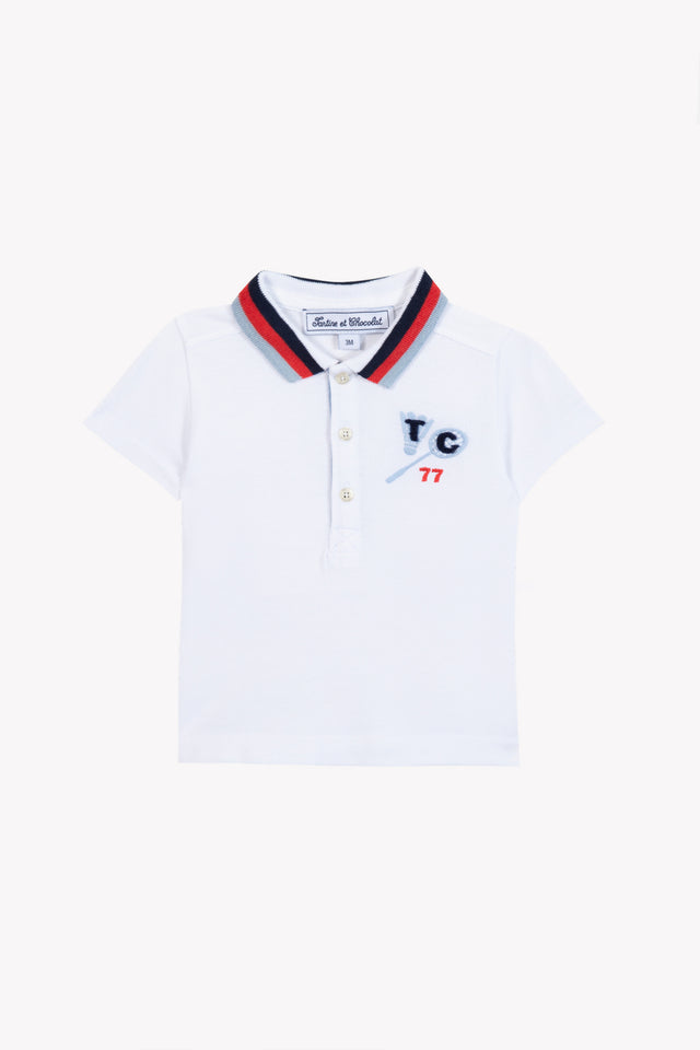 Poloshirt - Weiss Baumwollsportverein - Image principale