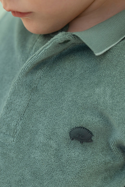 Polo - Kaki coton éponge - Image principale