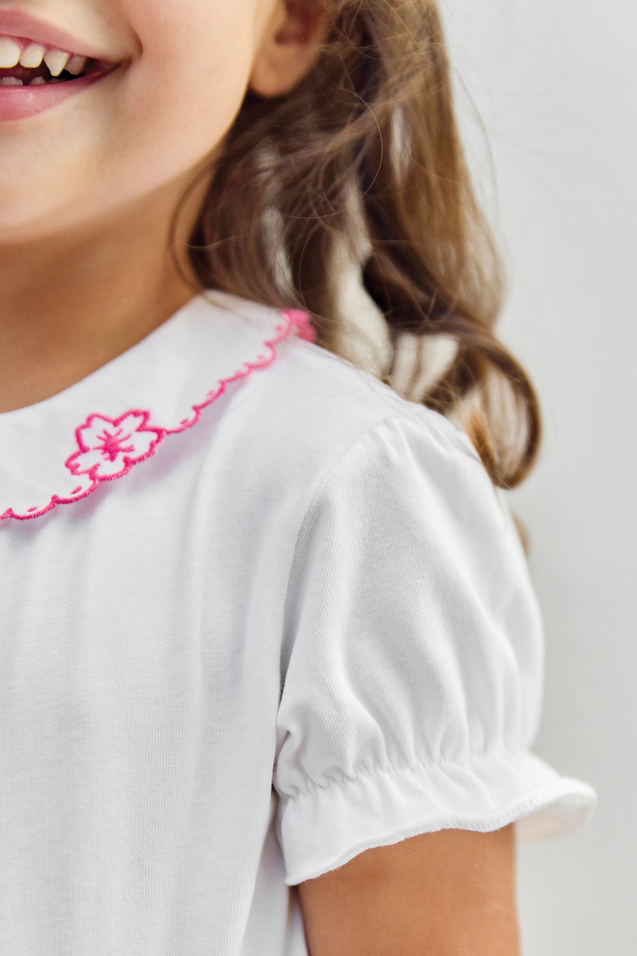 Body - Rosa Peter-Pan-Kragen