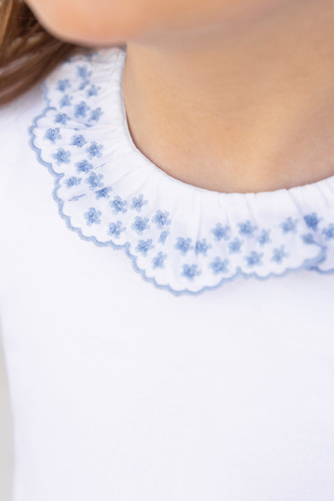 Body - Blanc coton col brodé - Image principale