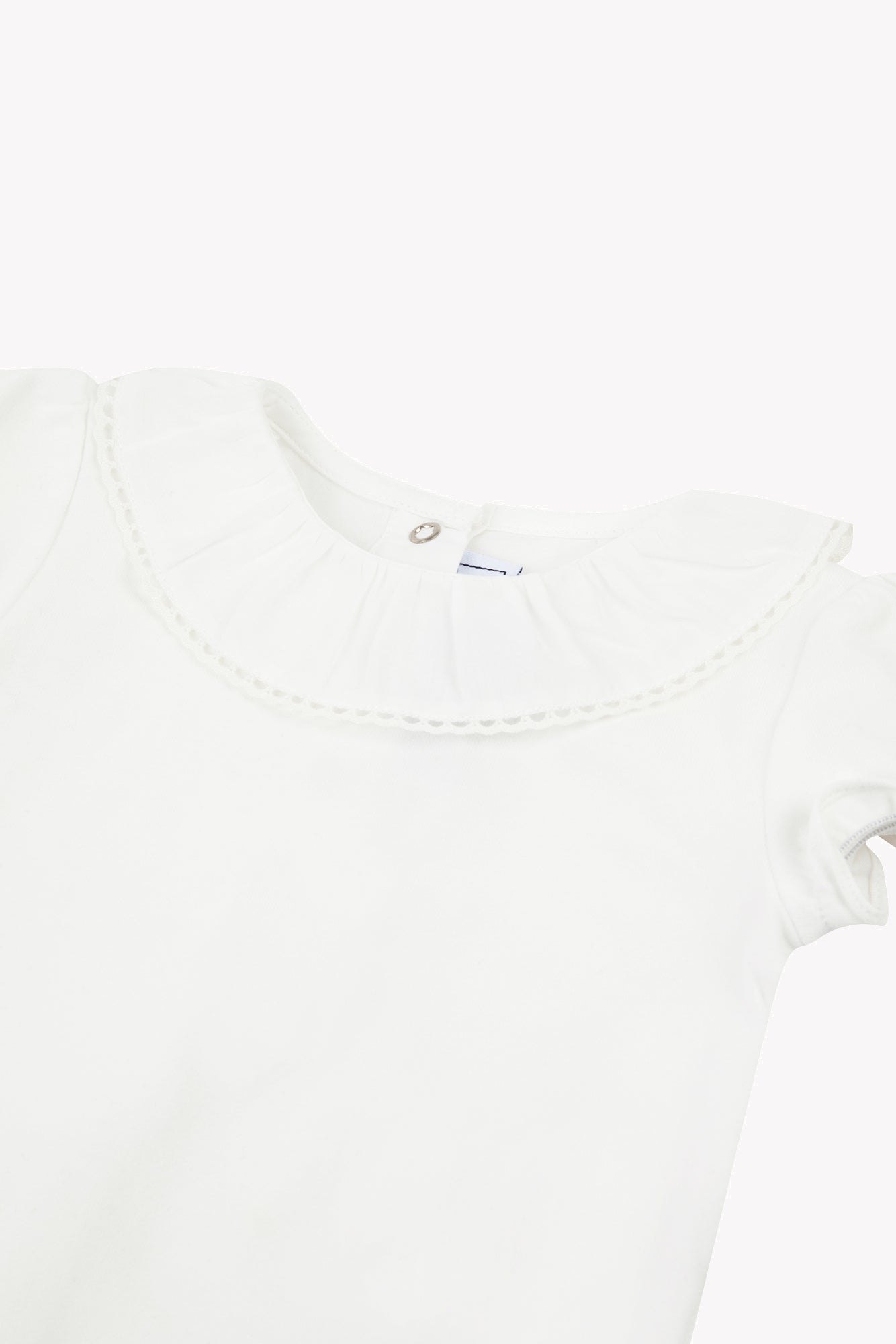 Body - Ecru Baumwolle Kragen fliegen