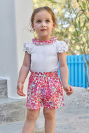 Kurze Hose - Rosa DruckStoff-Liberty