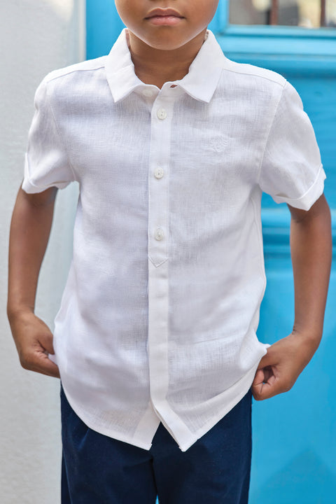Shirt - Weiss Leinen - Image principale