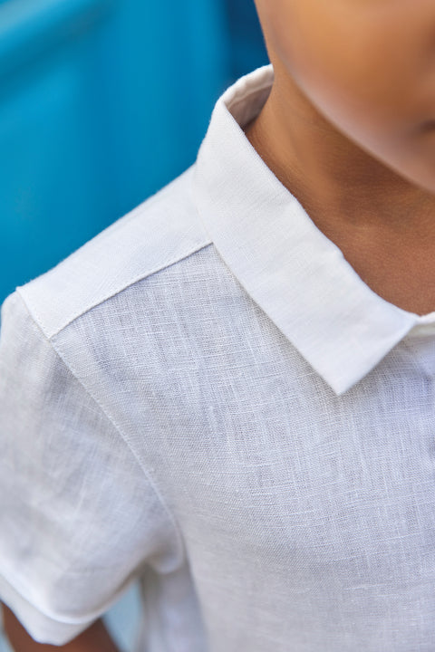 Shirt - Weiss Leinen - Image principale