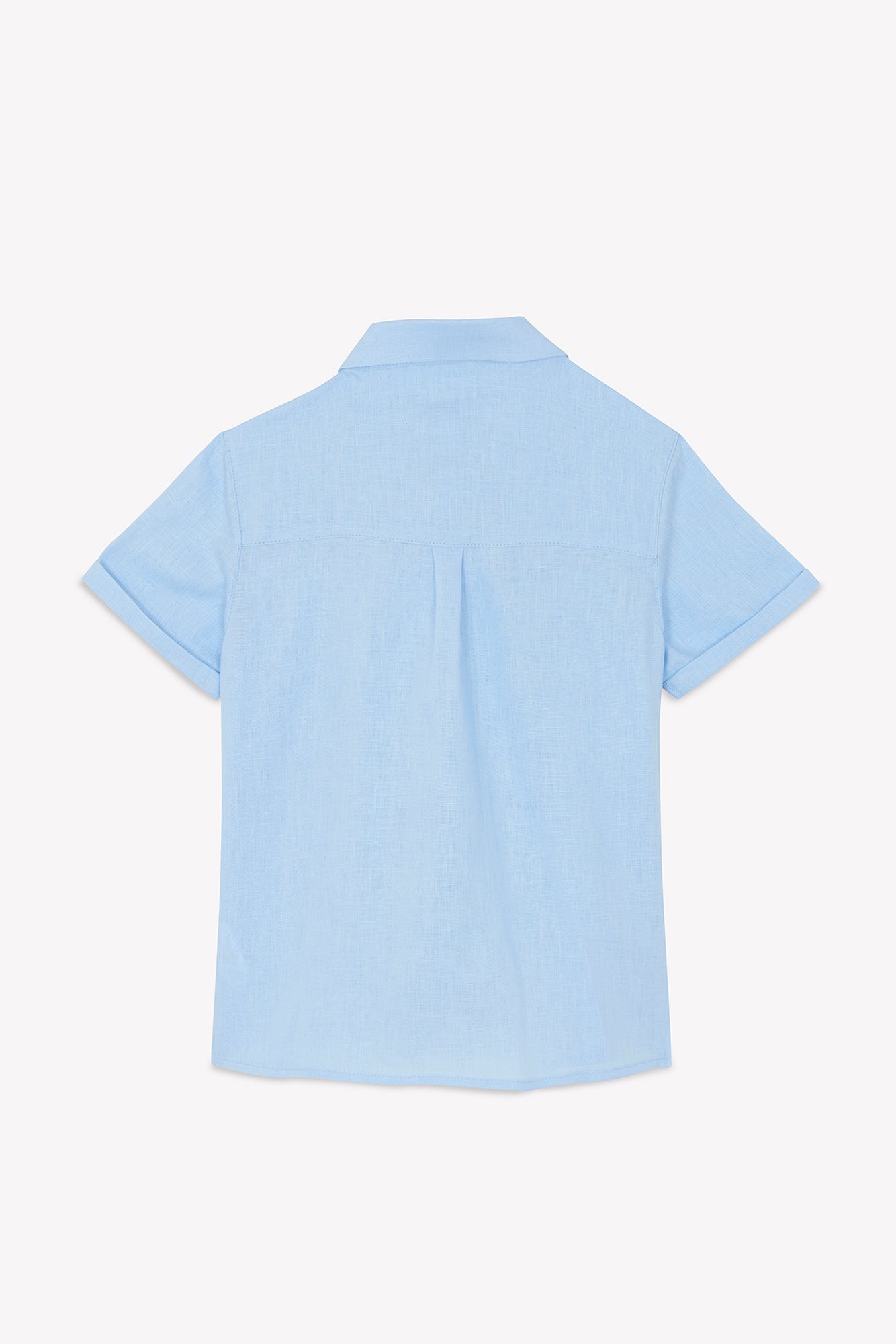 Shirt - Blau Wolke Leinen