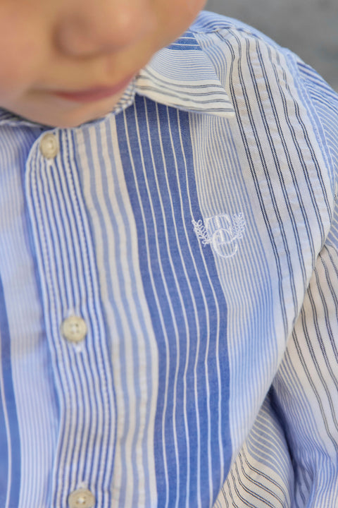 Shirt - Blau Streifens TC-Abzeichen - Image principale