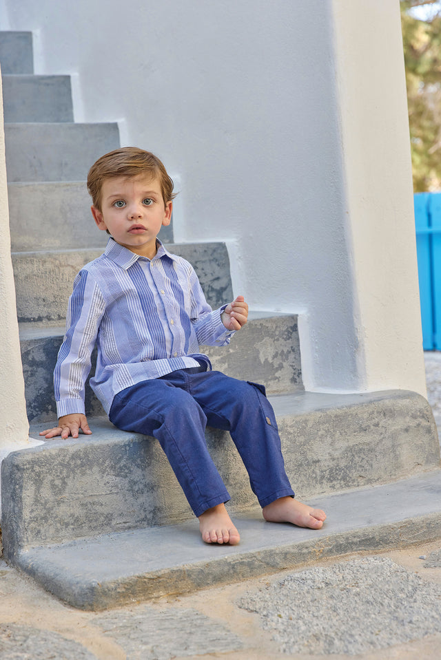 Shirt - Blau Streifens TC-Abzeichen - Image principale