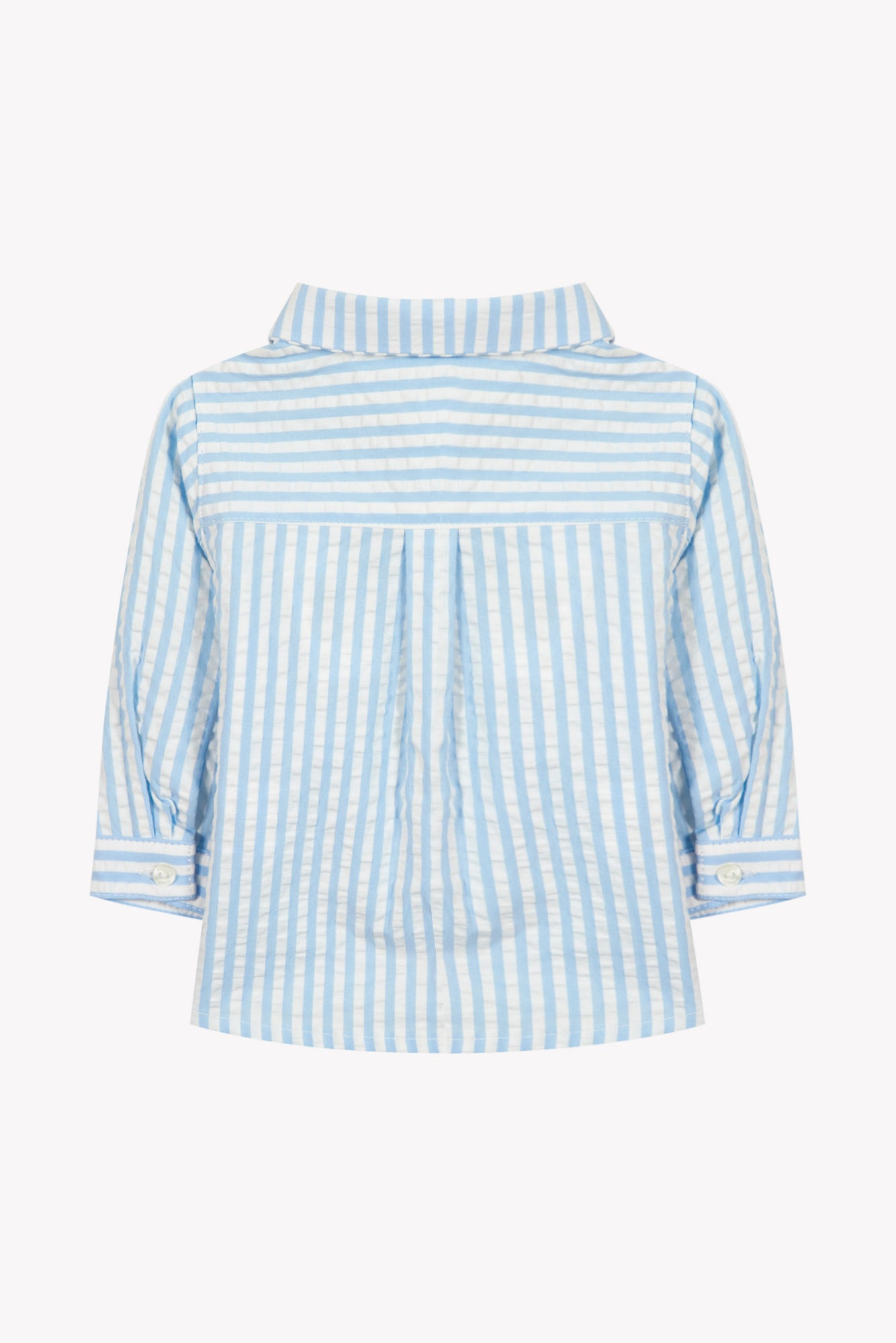 Shirt - Blau Wolkenbaumwolle Streifens