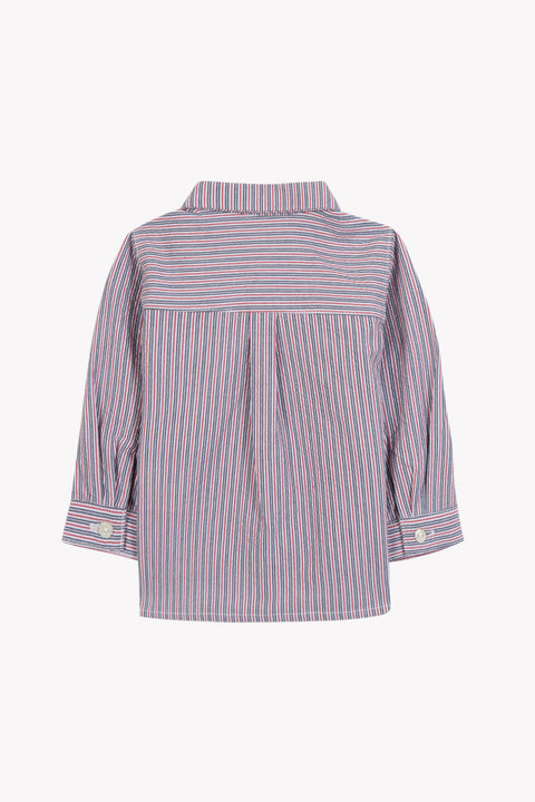 Shirt - Baumwolle orange Streifens - Image principale