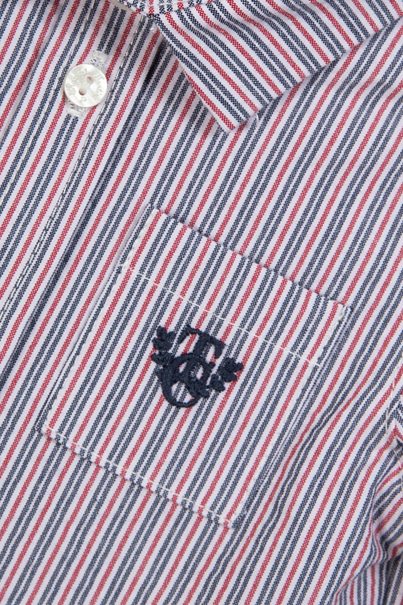 Shirt - Baumwolle orange Streifens