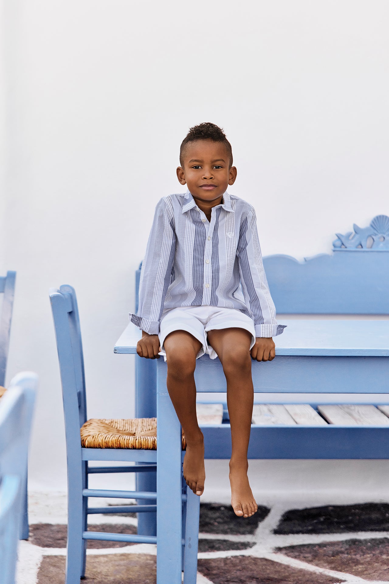 Shirt - Wit Streeps TC-badge