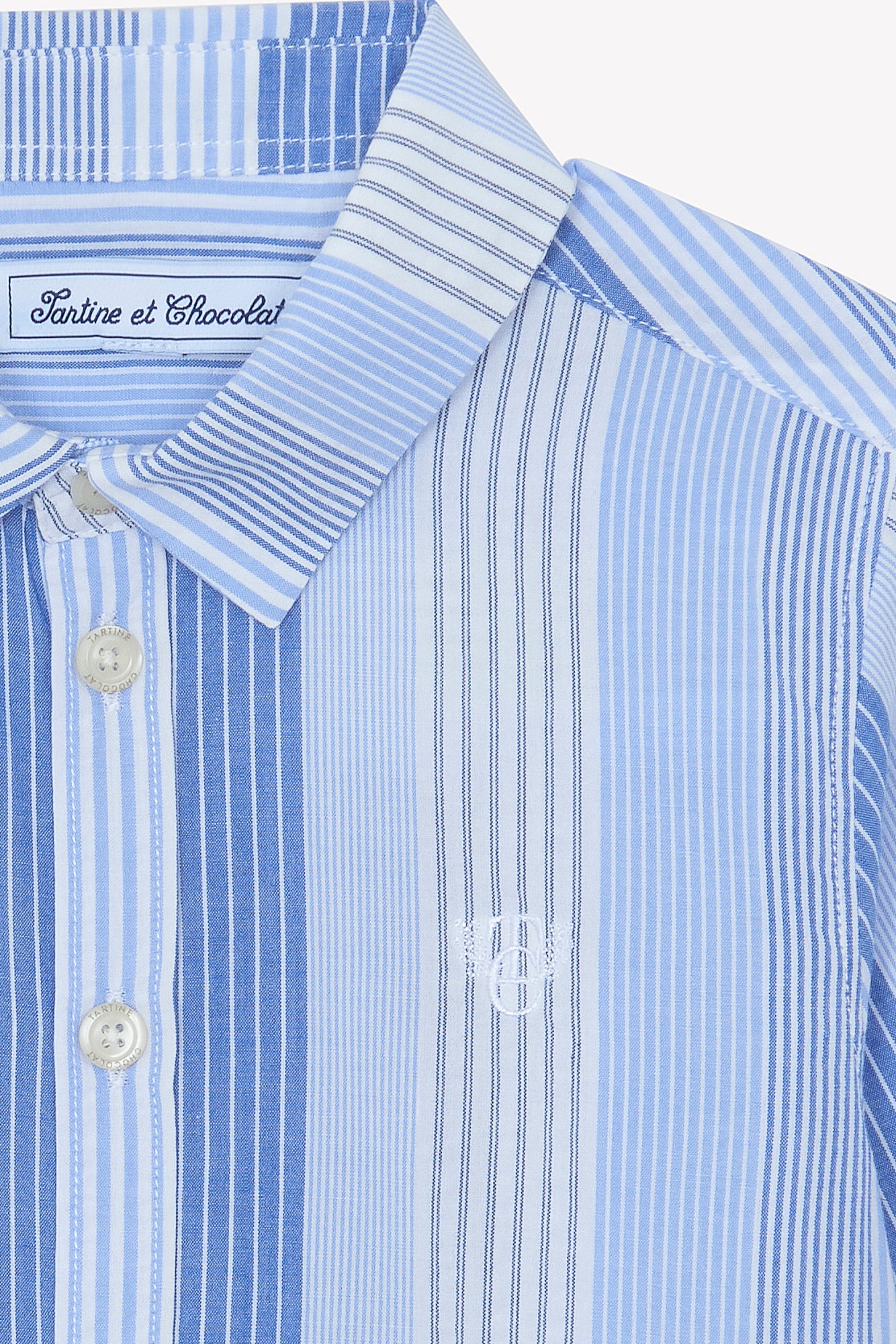 Shirt - Wit Streeps TC-badge