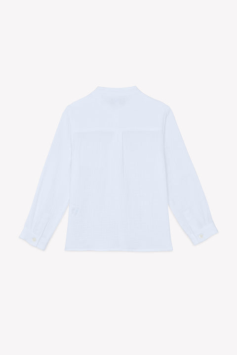 Shirt - Weiss Stehkragen - Image principale