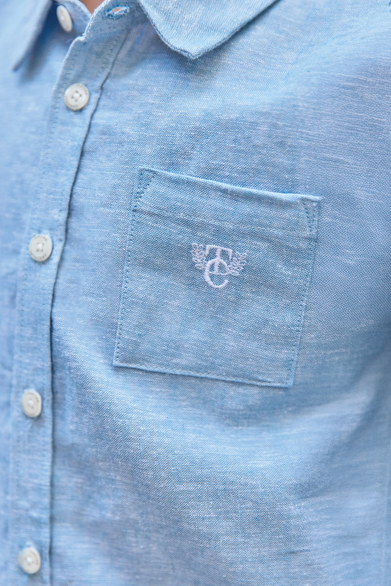 Overshirt - Licht blauw TC monogram