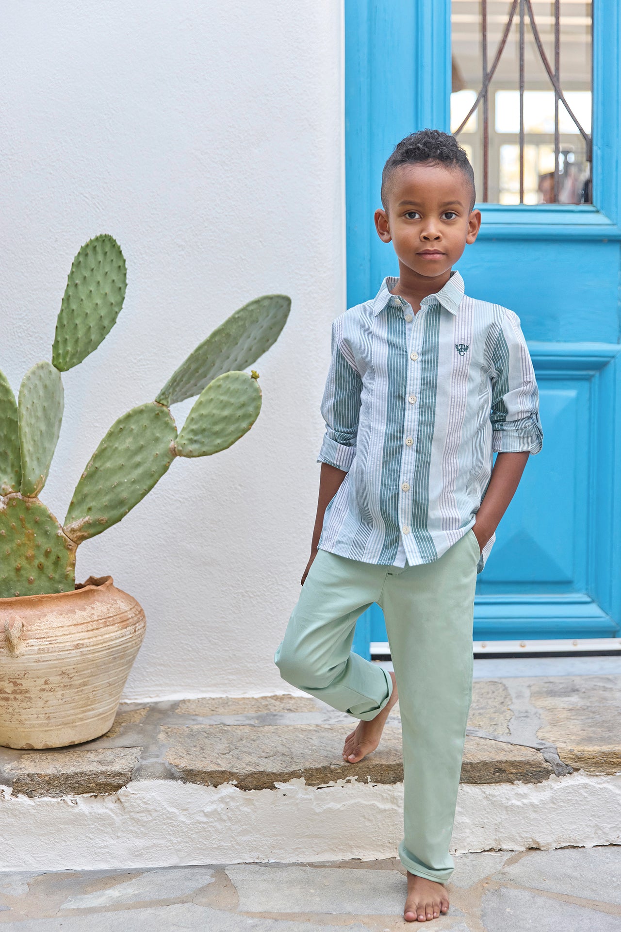 Shirt - Khaki Streifens TC-Abzeichen