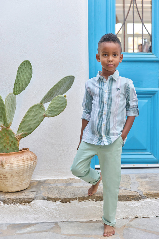 Shirt - Khaki Streifens TC-Abzeichen - Image principale