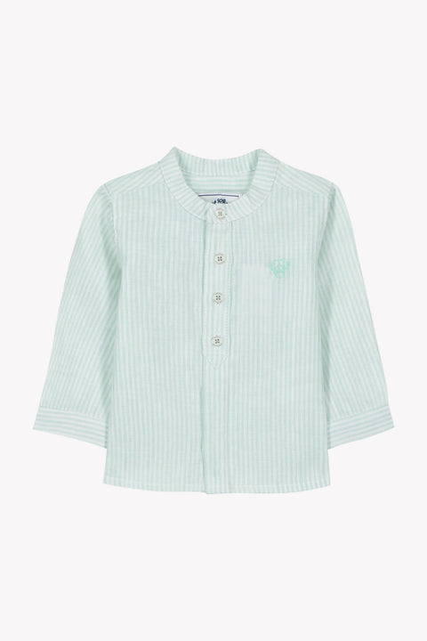 Chemise - Sauge lin rayures - Image principale