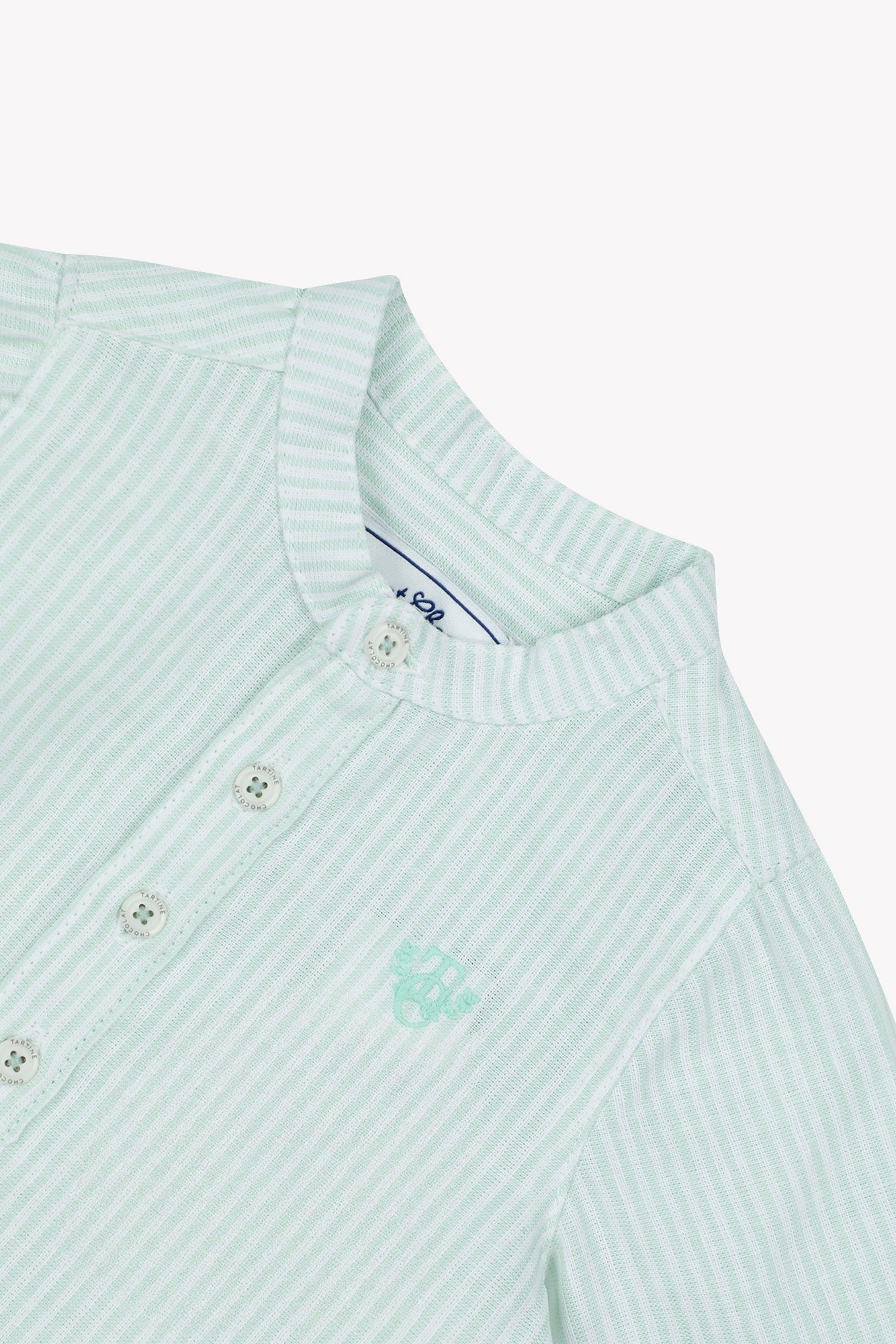 Shirt - Baumwollsalbei Streifens