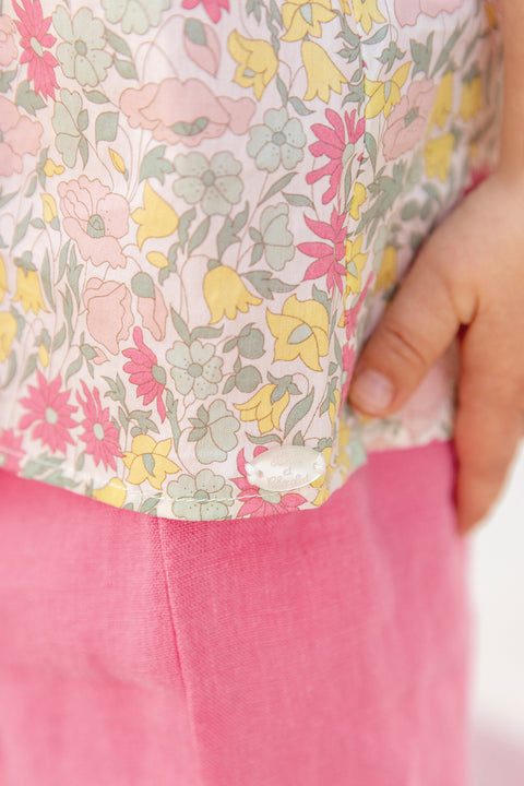 Blouse - Citrus cotton Print fabric Liberty - Image principale