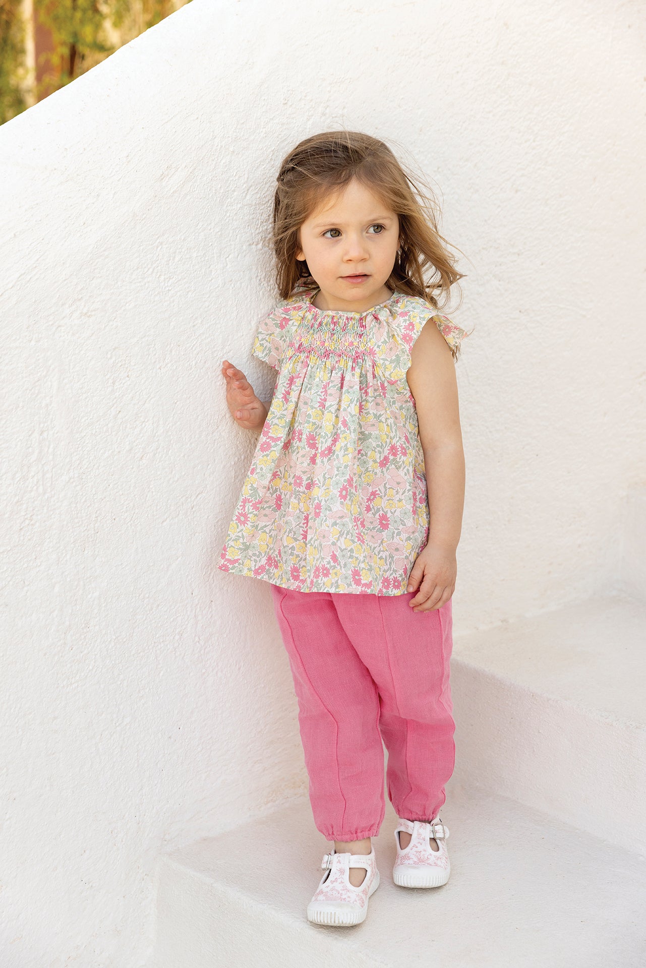 Hose - Rosa Leinen