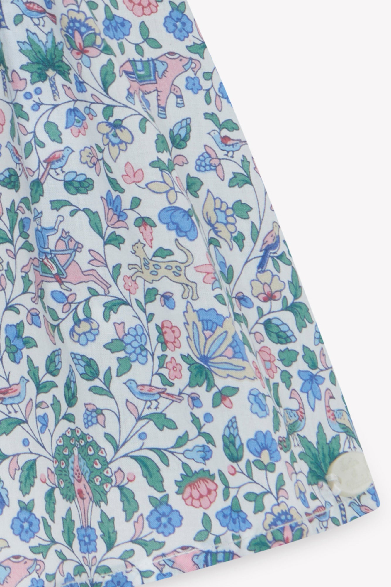 Bluse - Blau Baumwolle DruckStoff Liberty