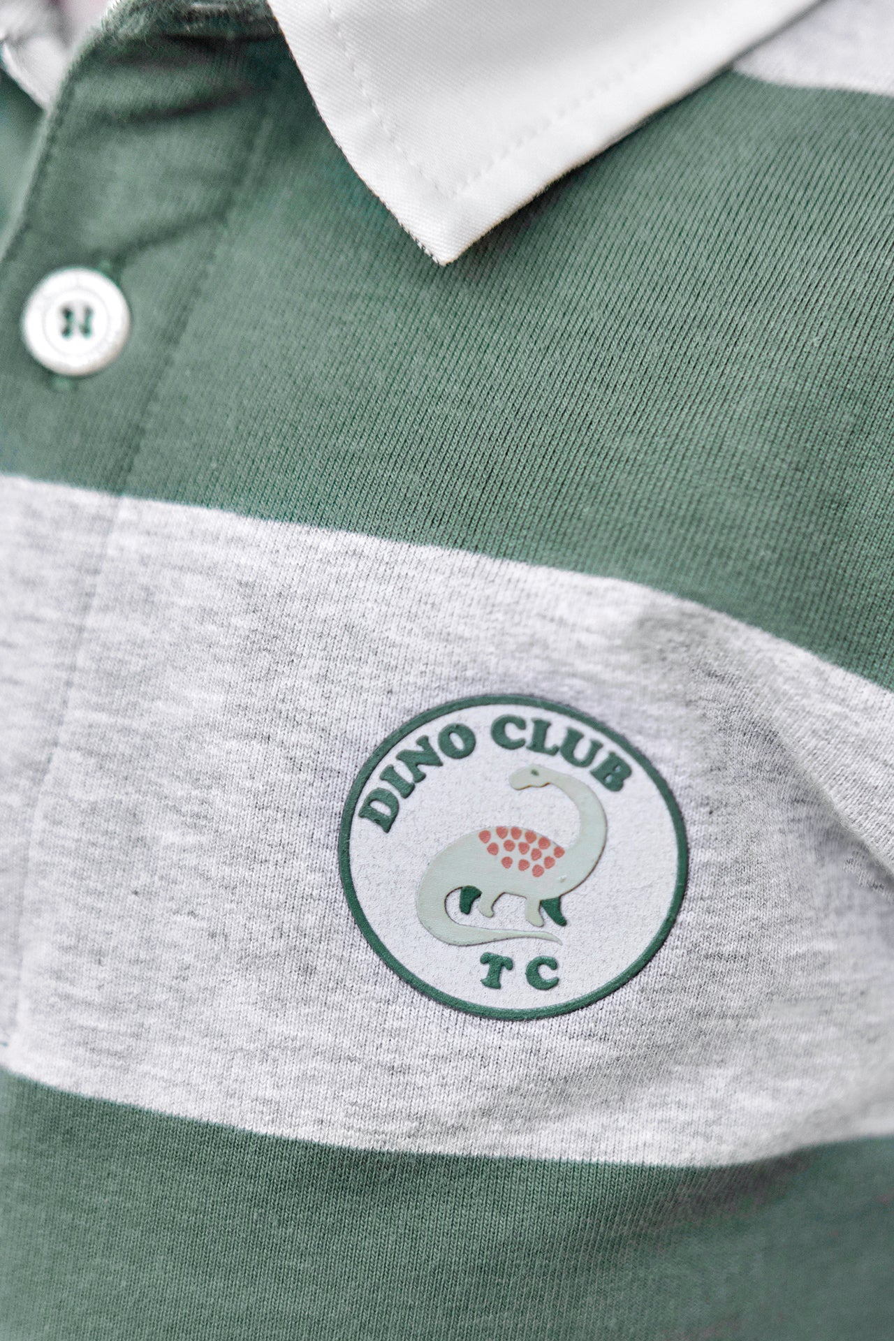 Polo - Kaki coton rayures