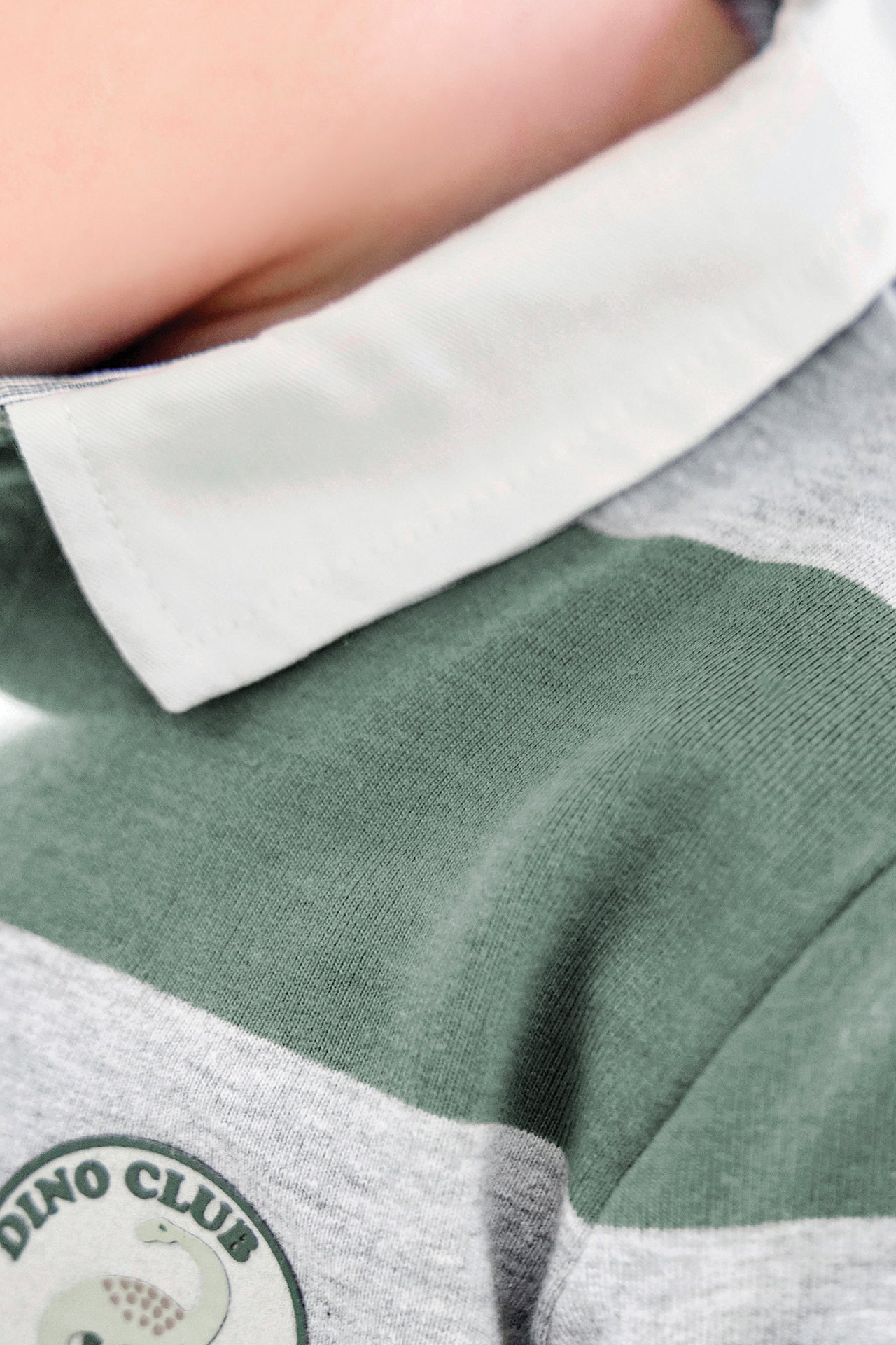 Polo - Kaki coton rayures