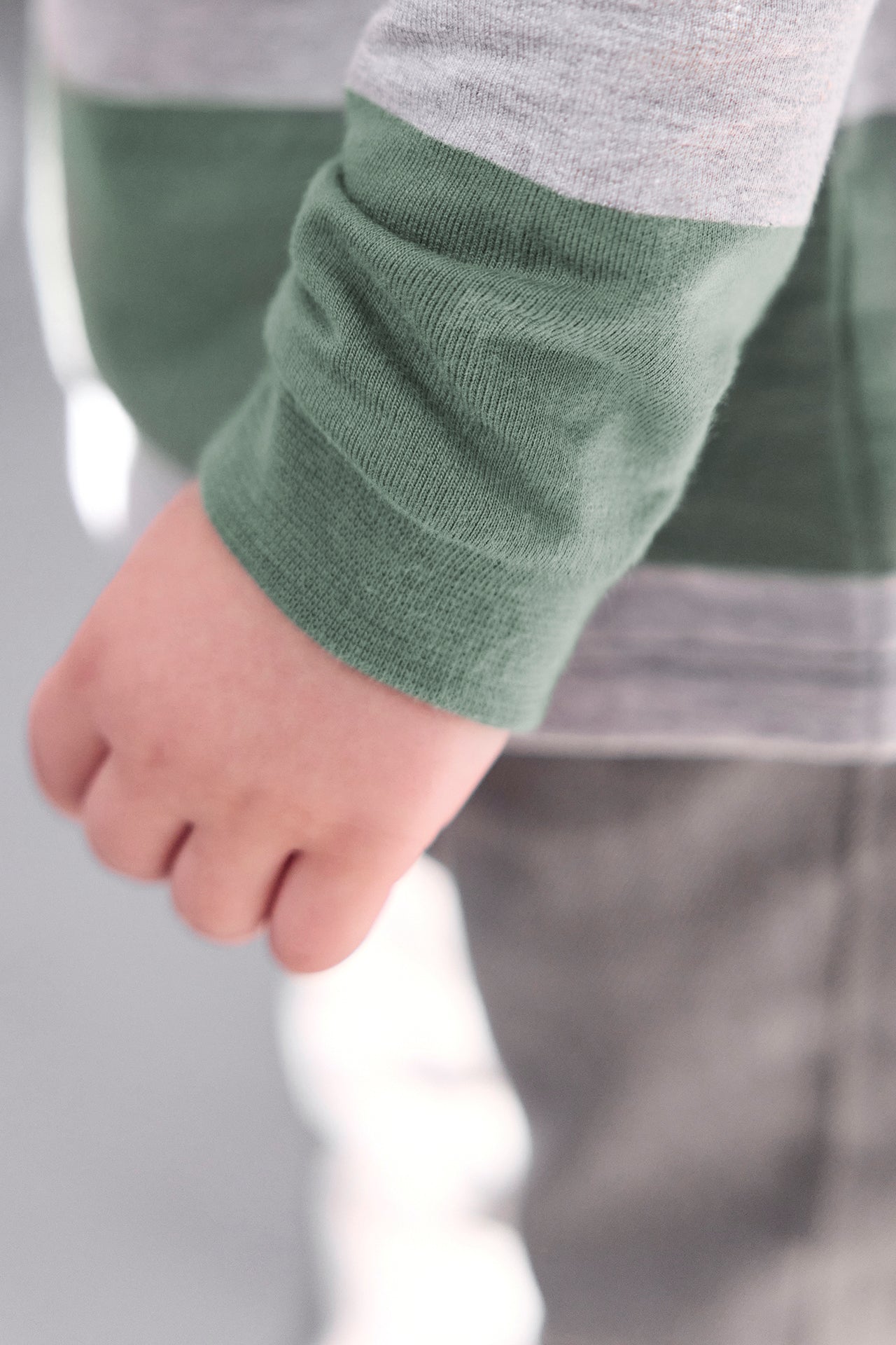 Polo - Kaki coton rayures