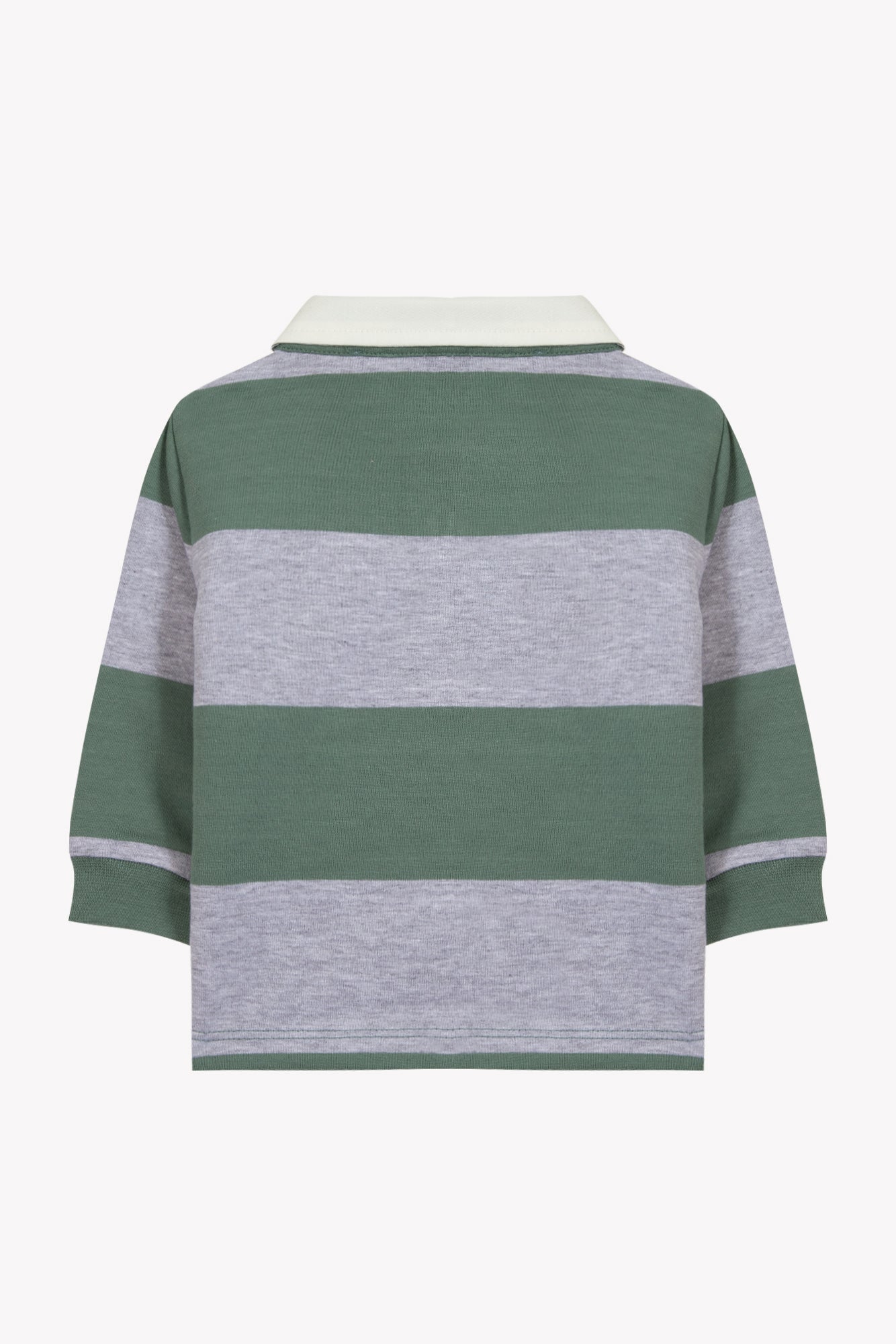 Polo - Kaki coton rayures