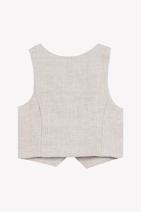 Gilet - Sable cérémonie - Image principale