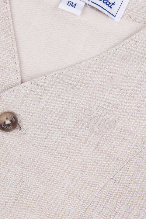 Gilet - Sable cérémonie - Image principale