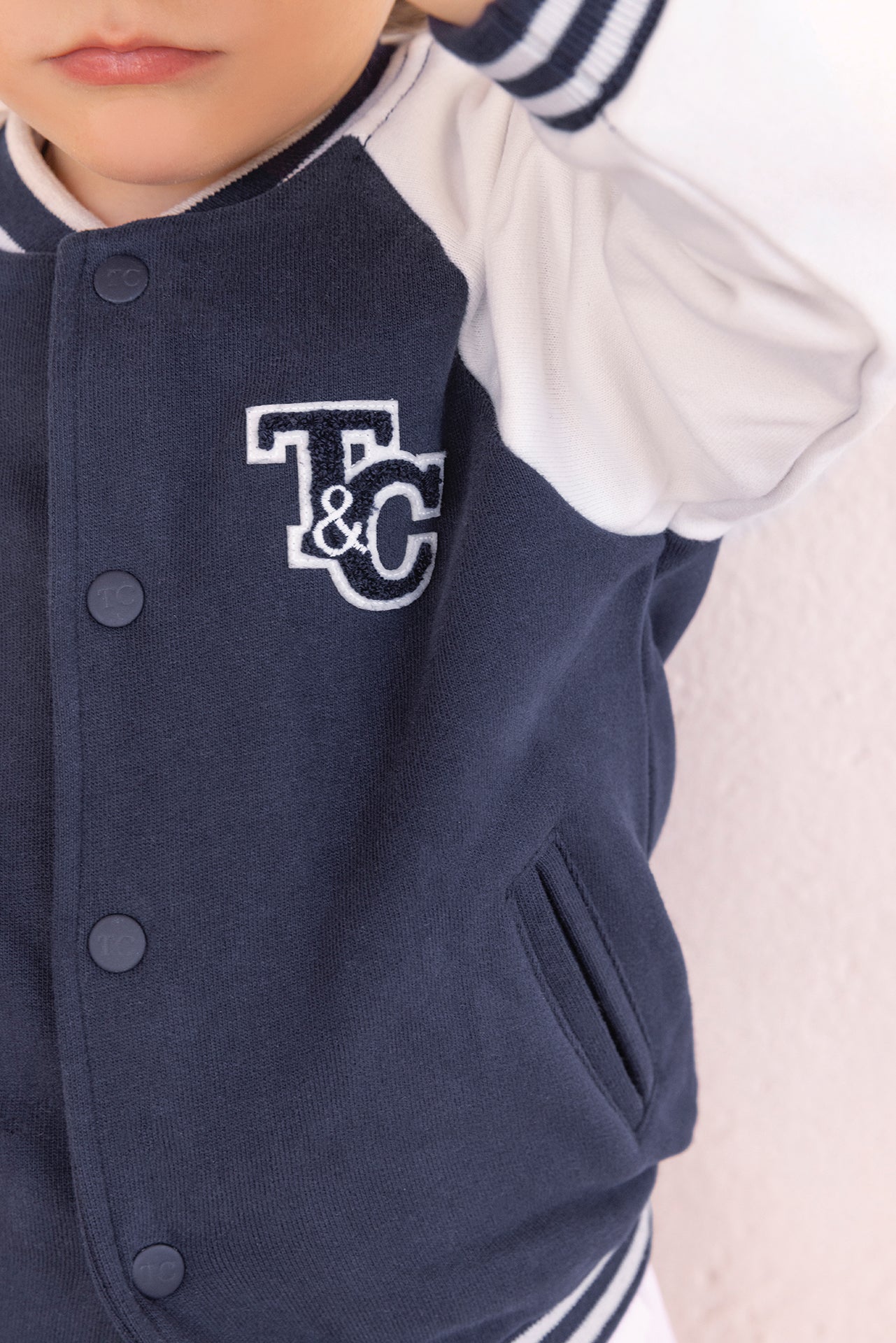 Gilet - Marine coton écusson TC