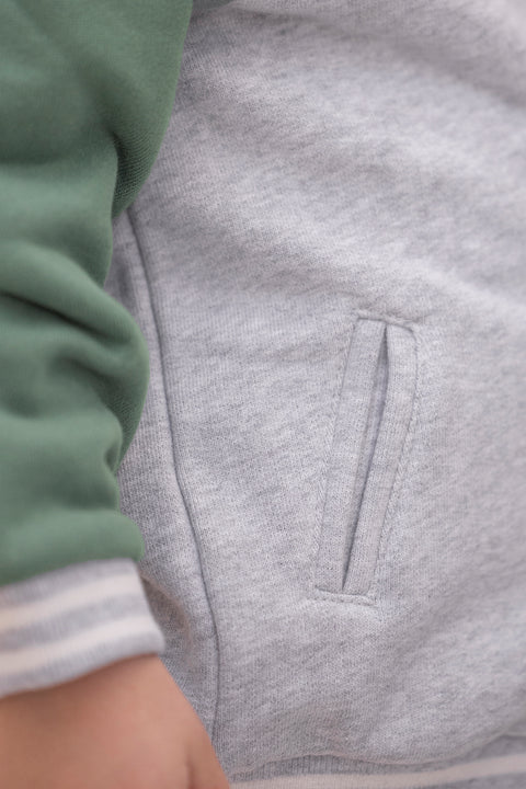 Gilet - Gris chiné coton écusson TC - Image principale