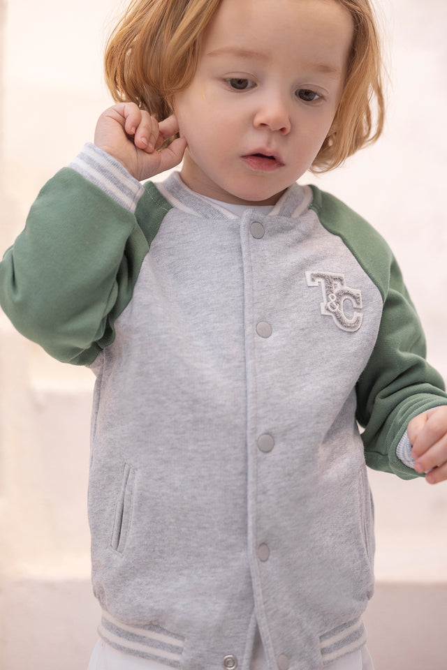 Gilet - Gris chiné coton écusson TC - Image principale