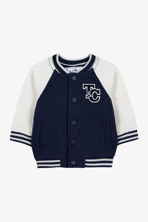 Gilet - Blu navy Toppa in cotone TC - Image principale