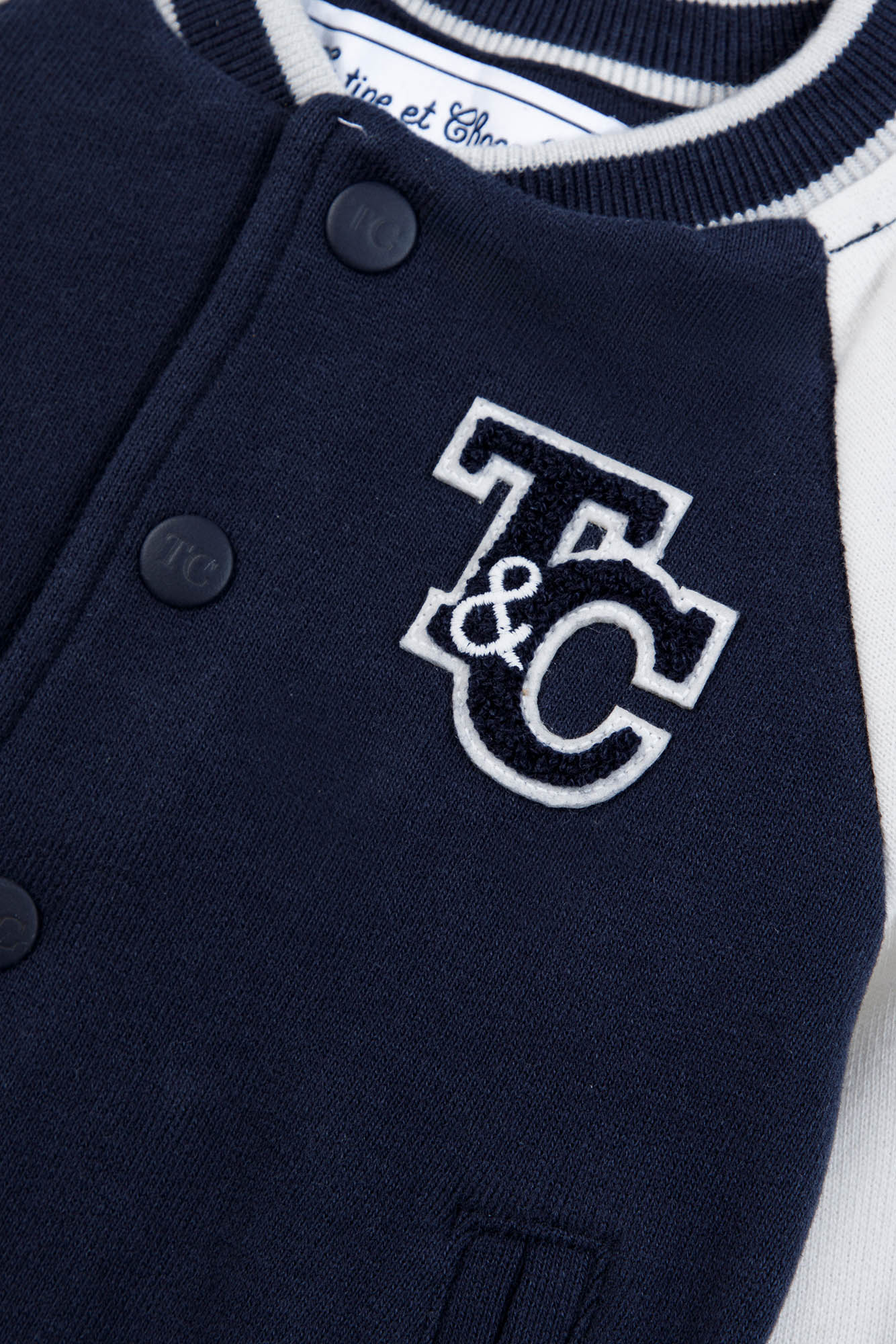 Gilet - Marine coton écusson TC