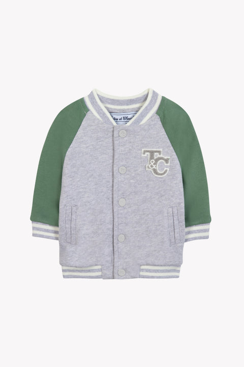 Gilet - Grigio Stemma TC in cotone erica - Image principale