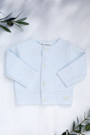 Strickjacke – Sky-Baumwollborte