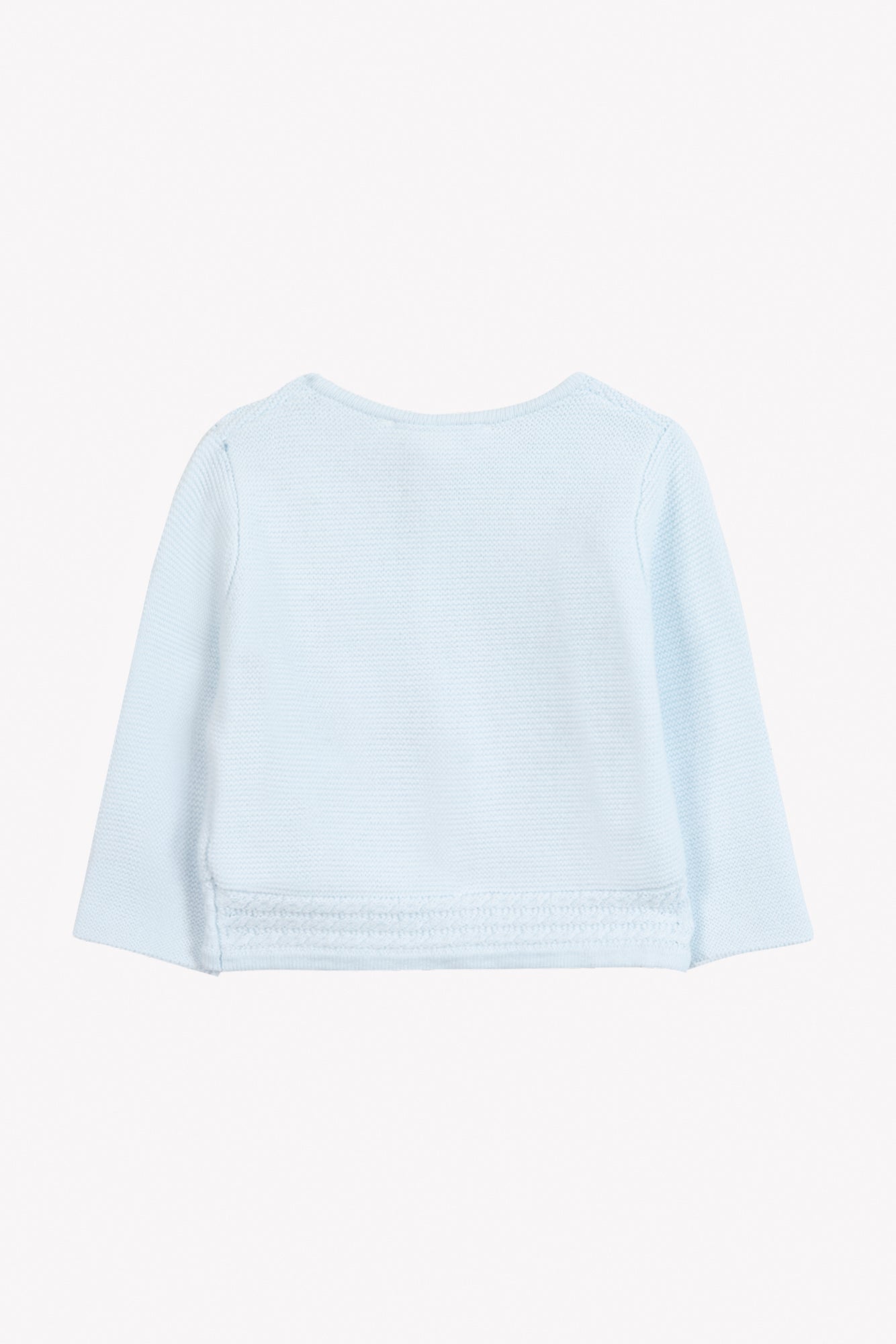 Strickjacke – Sky-Baumwollborte