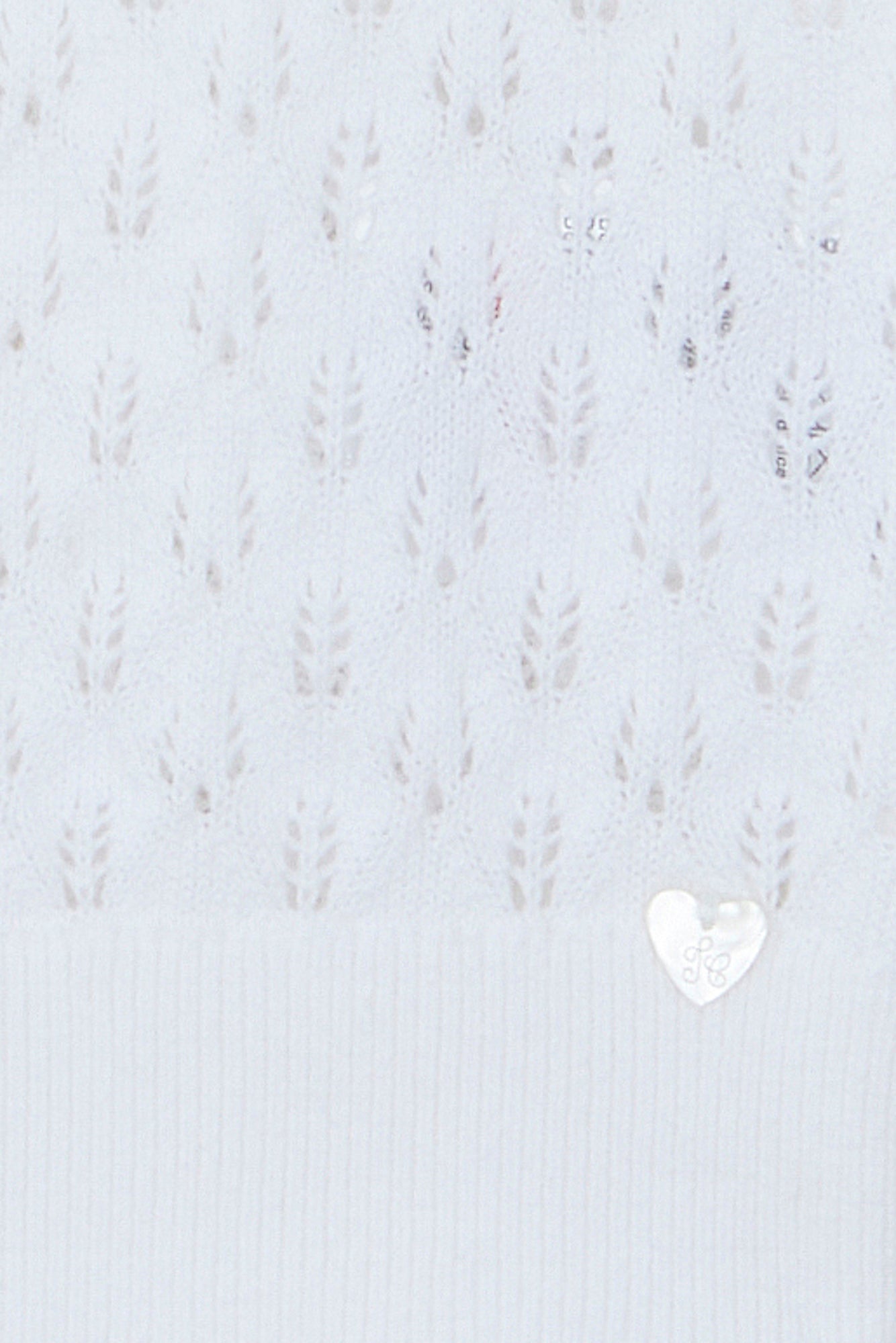 Pullover - Weiss durchbrochene Baumwolle